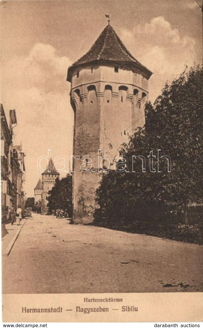 ** T2/T3 Nagyszeben, Hermannstadt, Sibiu; Harteneck Torony / Hartenecktürme / Tower (EK) - Unclassified