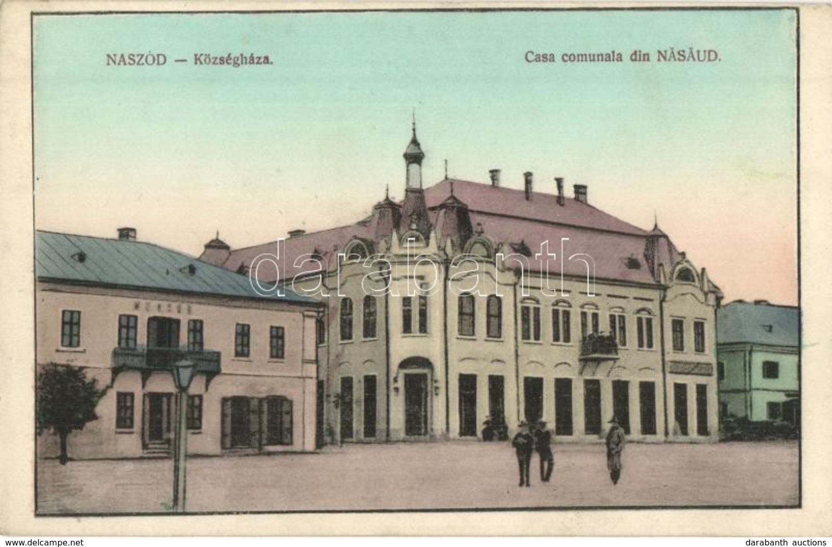 ** T2 Naszód, Nasaud; Községháza (városháza), Kiadja Káhán Eliás / Town Hall - Unclassified