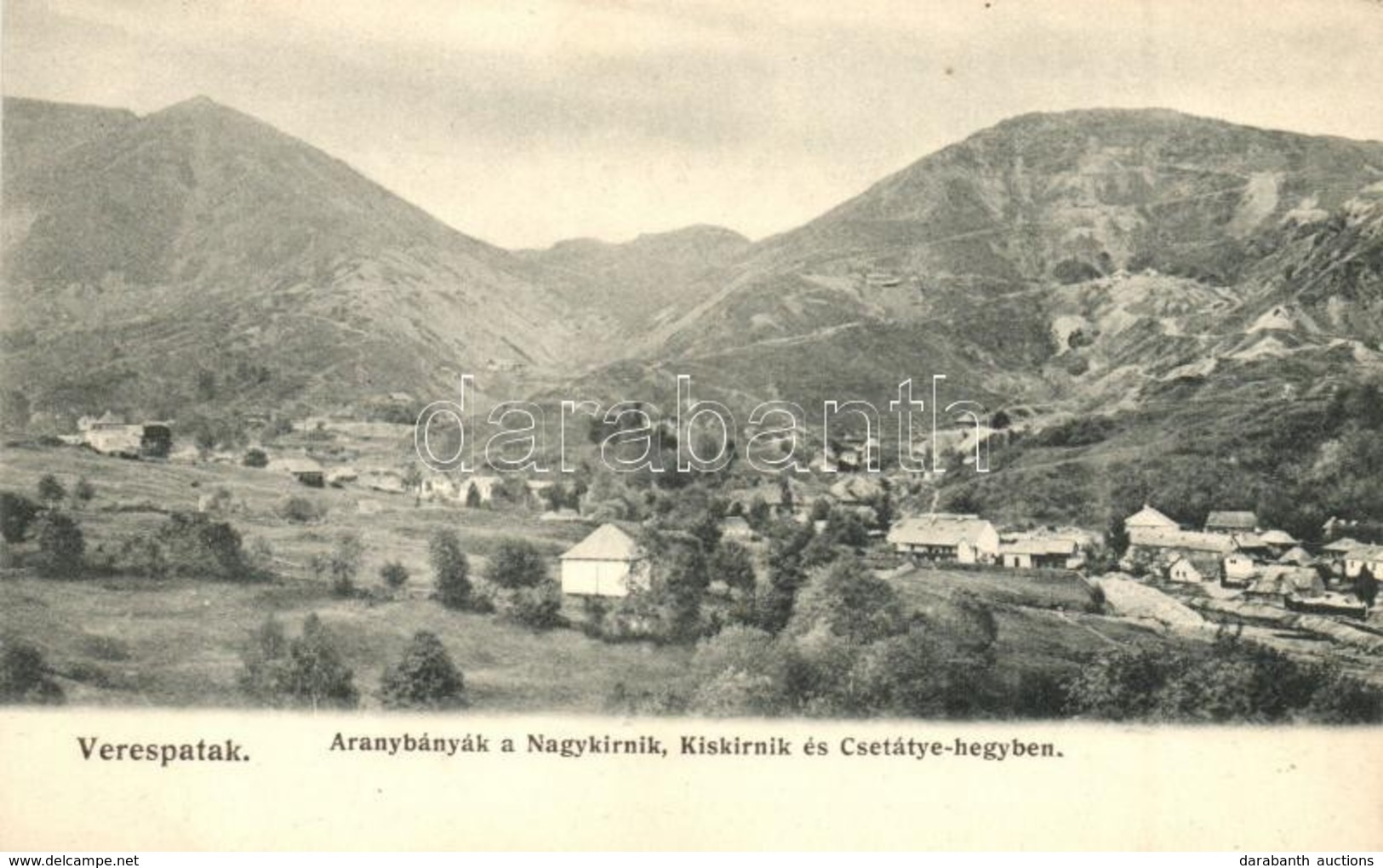 ** T2/T3 Verespatak, Rosia Montana; Aranybányák A Nagykirnik, Kiskirnik és Csetátye-hegyben / Gild Mines  (EK) - Unclassified