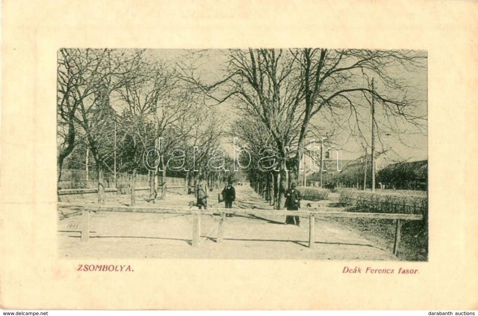 T2 Zsombolya, Hatzfeld, Jimbolia; Deák Ferenc Fasor, Templom. W. L. Bp. 6649. / Street View, Church - Unclassified