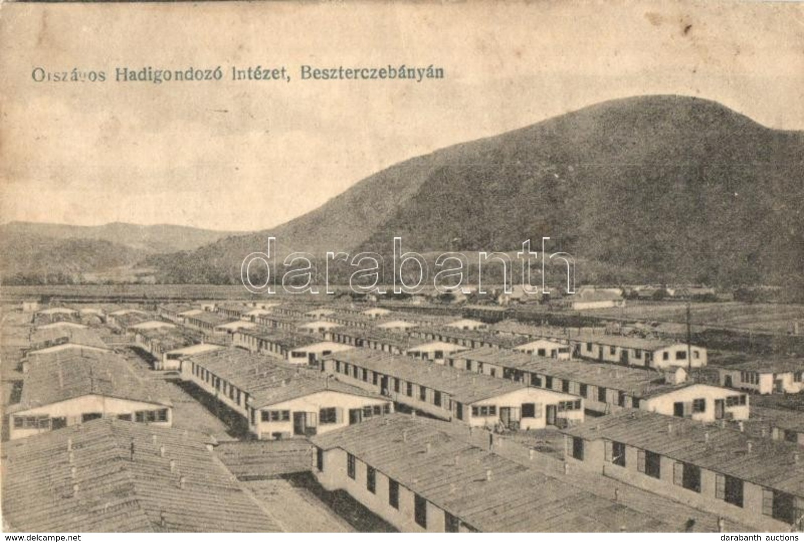 * T3 Besztercebánya, Banská Bystrica; Országos Hadigondozó Intézet Telepe. Kiadja Sonnenfeld Mór / Military Hospital And - Ohne Zuordnung