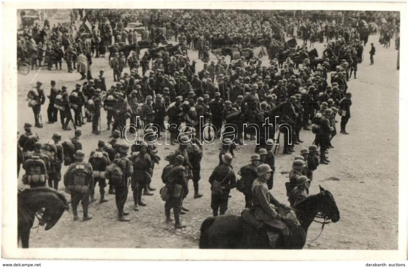 T2 1938 Ipolyság, Sahy; Bevonulás Katonákksal / Entry Of The Hungarian Troops - Sin Clasificación