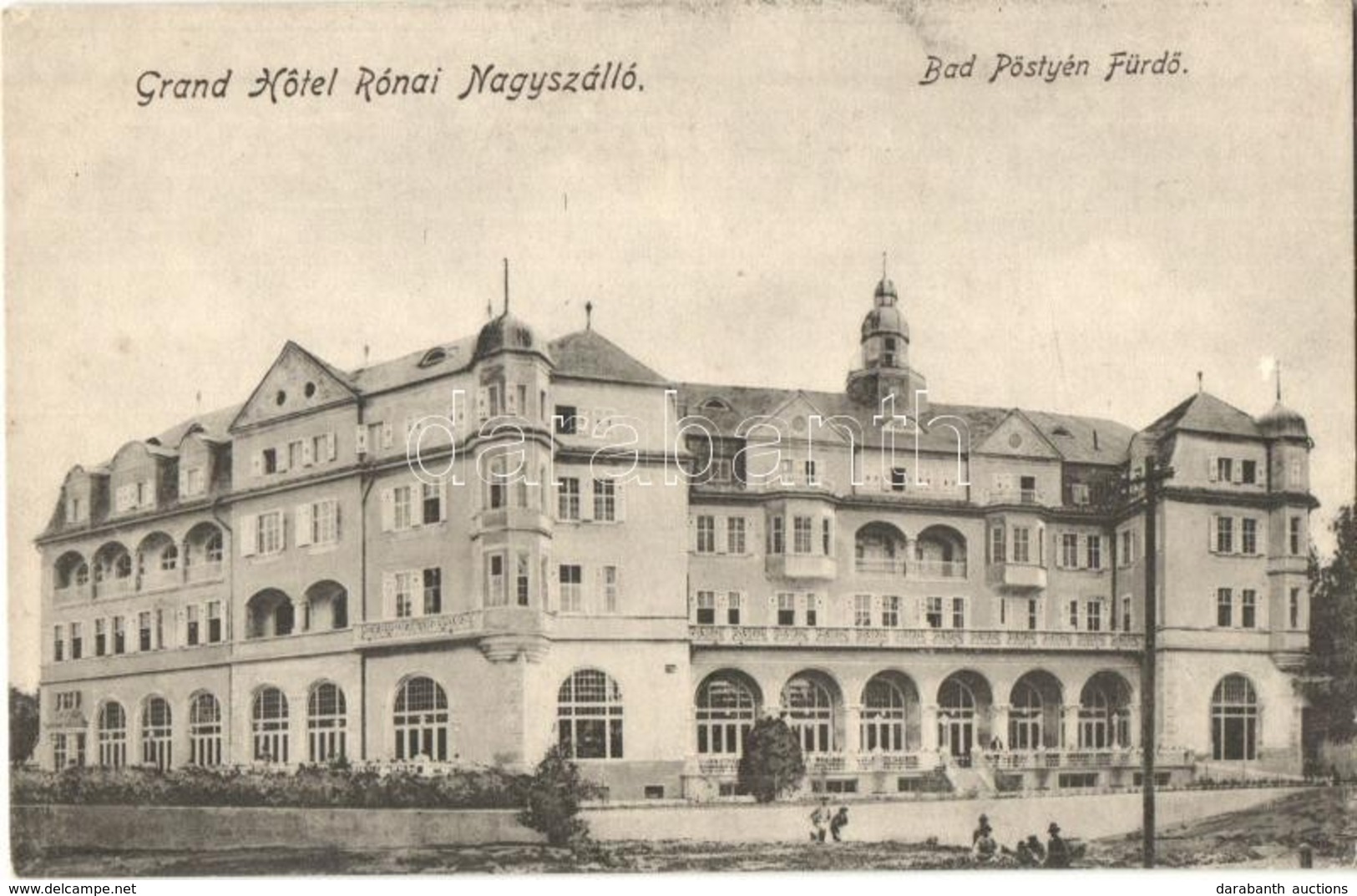 ** T1/T2 Pöstyén, Piestany; Rónai Nagy Szálloda, Kiadja Lampl Gyula / Grand Hotel - Unclassified