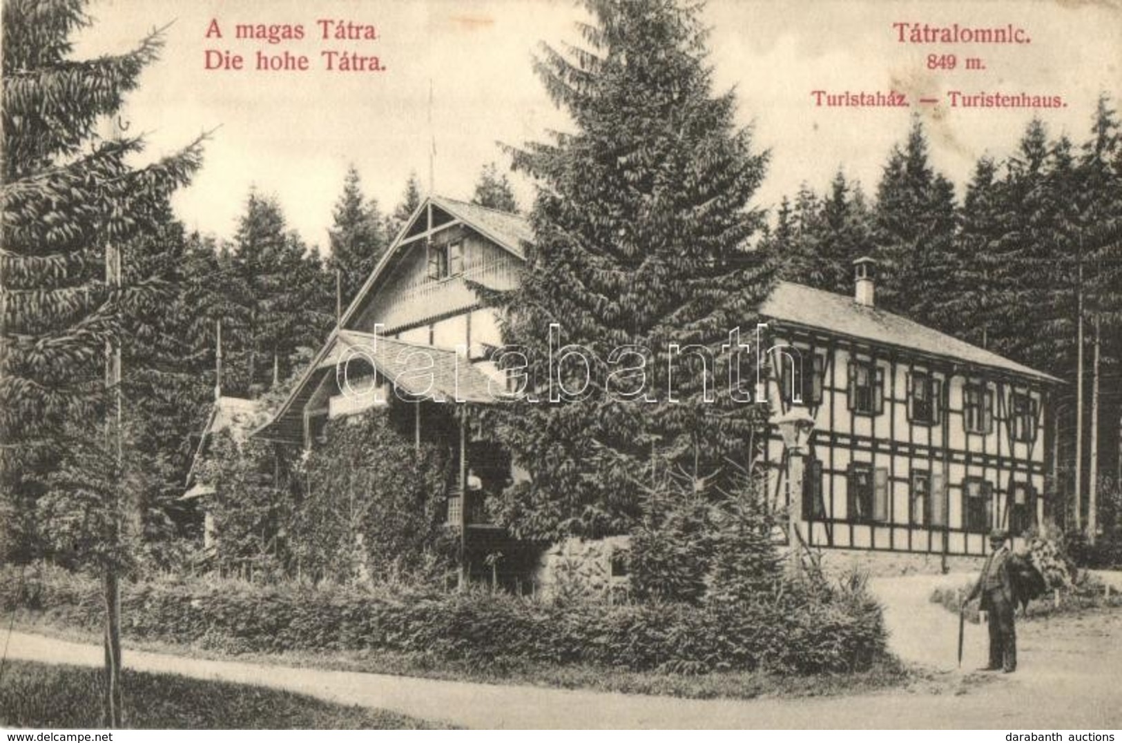 ** T1/T2 Tátralomnic, Tatranska Lomnica; Turistaház, Divald Károly / Tourist House - Unclassified