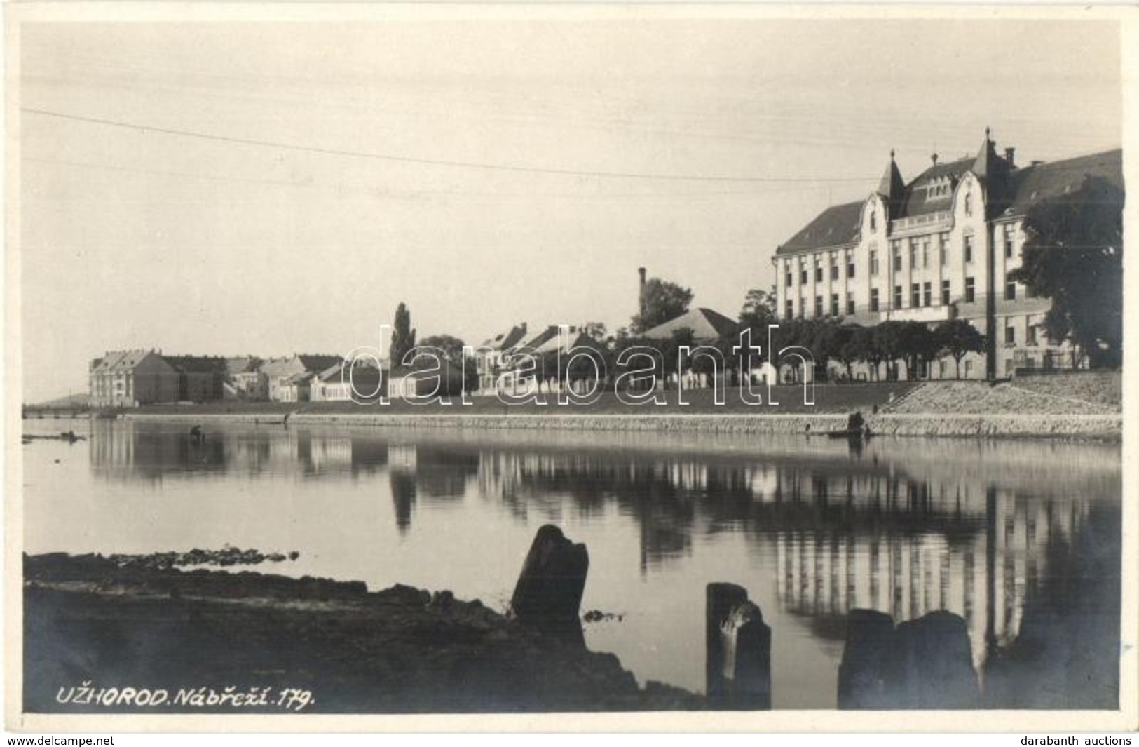 ** T1 Ungvár, Uzhorod; Folyóparti Látkép / River Bank - Non Classificati