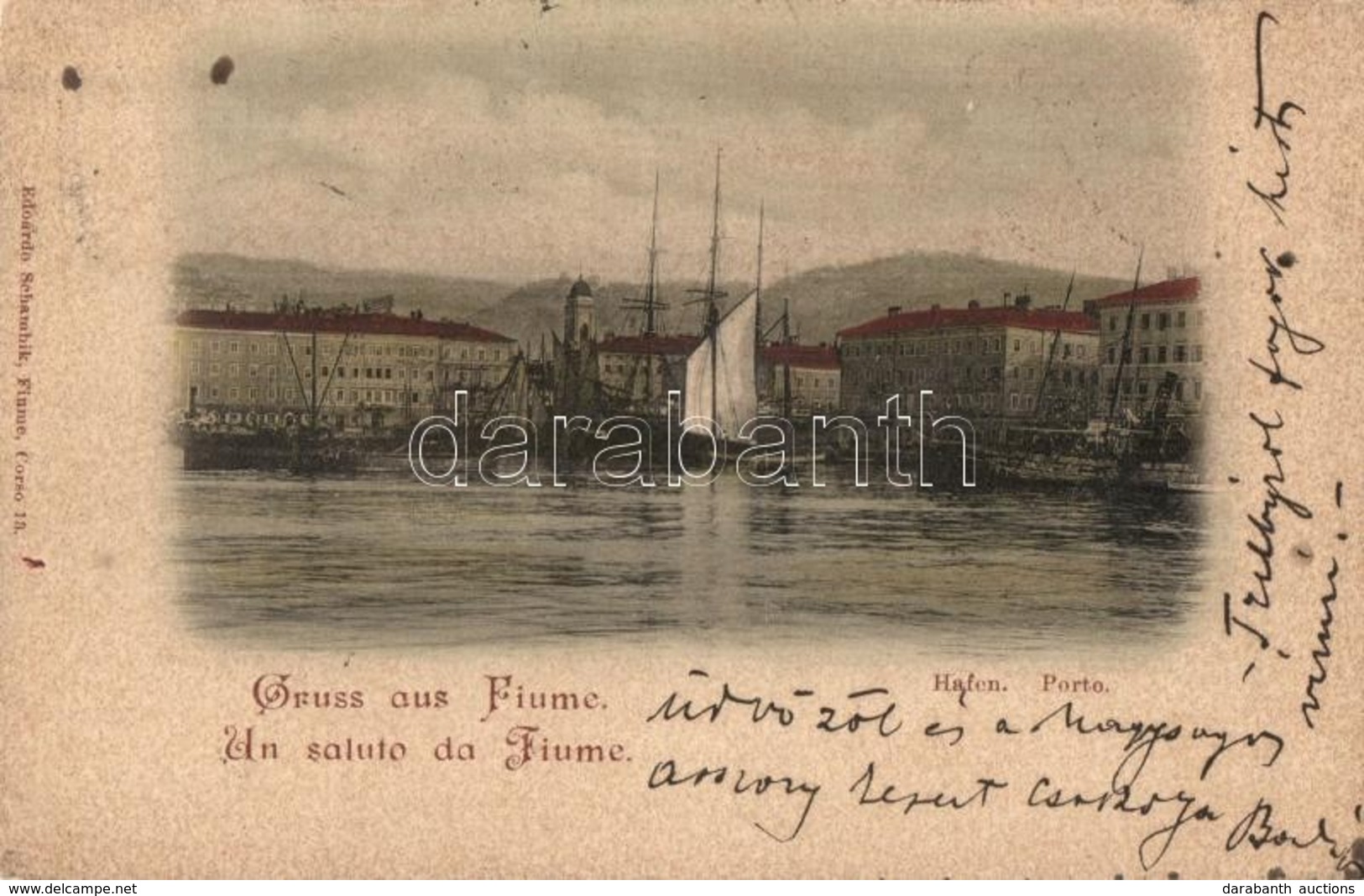 T2 1899 Fiume, Kikötő / Hafen / Porto / Port - Ohne Zuordnung