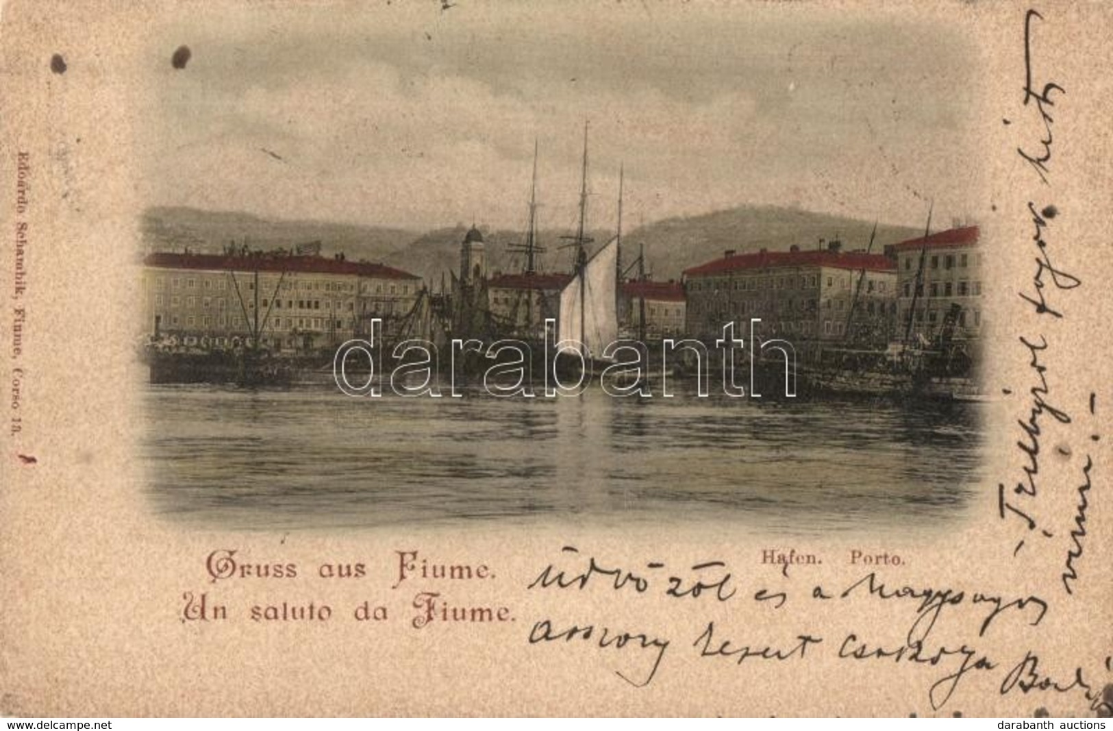 T2 1899 Fiume, Kikötő / Hafen / Porto / Port - Non Classés