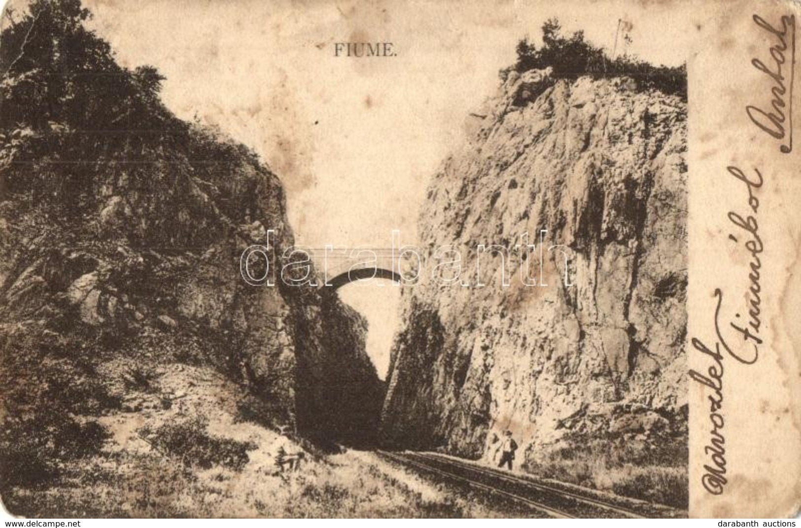 T3 Fiume, Rijeka; Vasúti Sín Híddal/ Railway Line With Bridge (fl) - Ohne Zuordnung