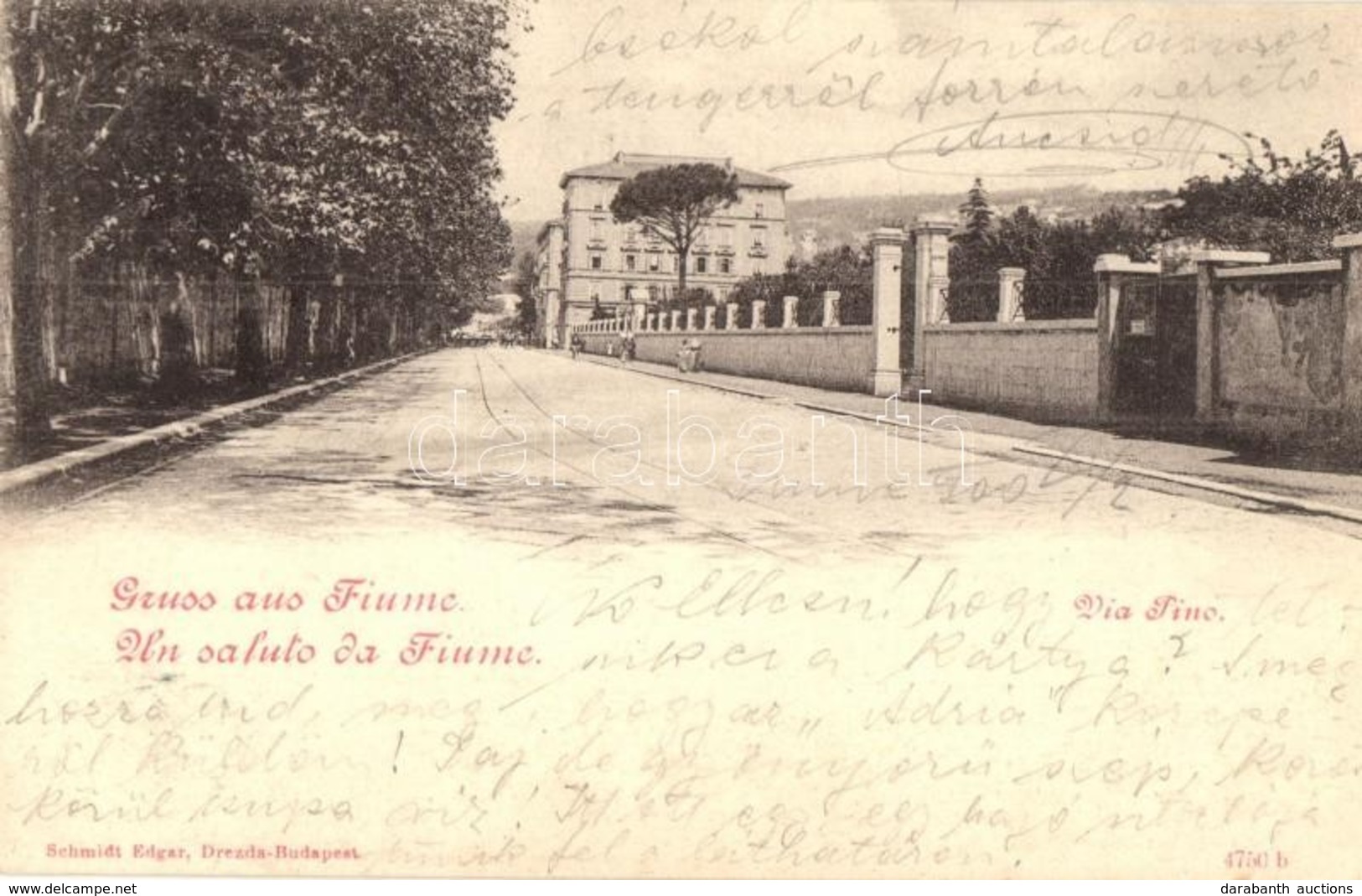 T2 1900 Fiume, Rijeka; Via Pino / Street View - Ohne Zuordnung