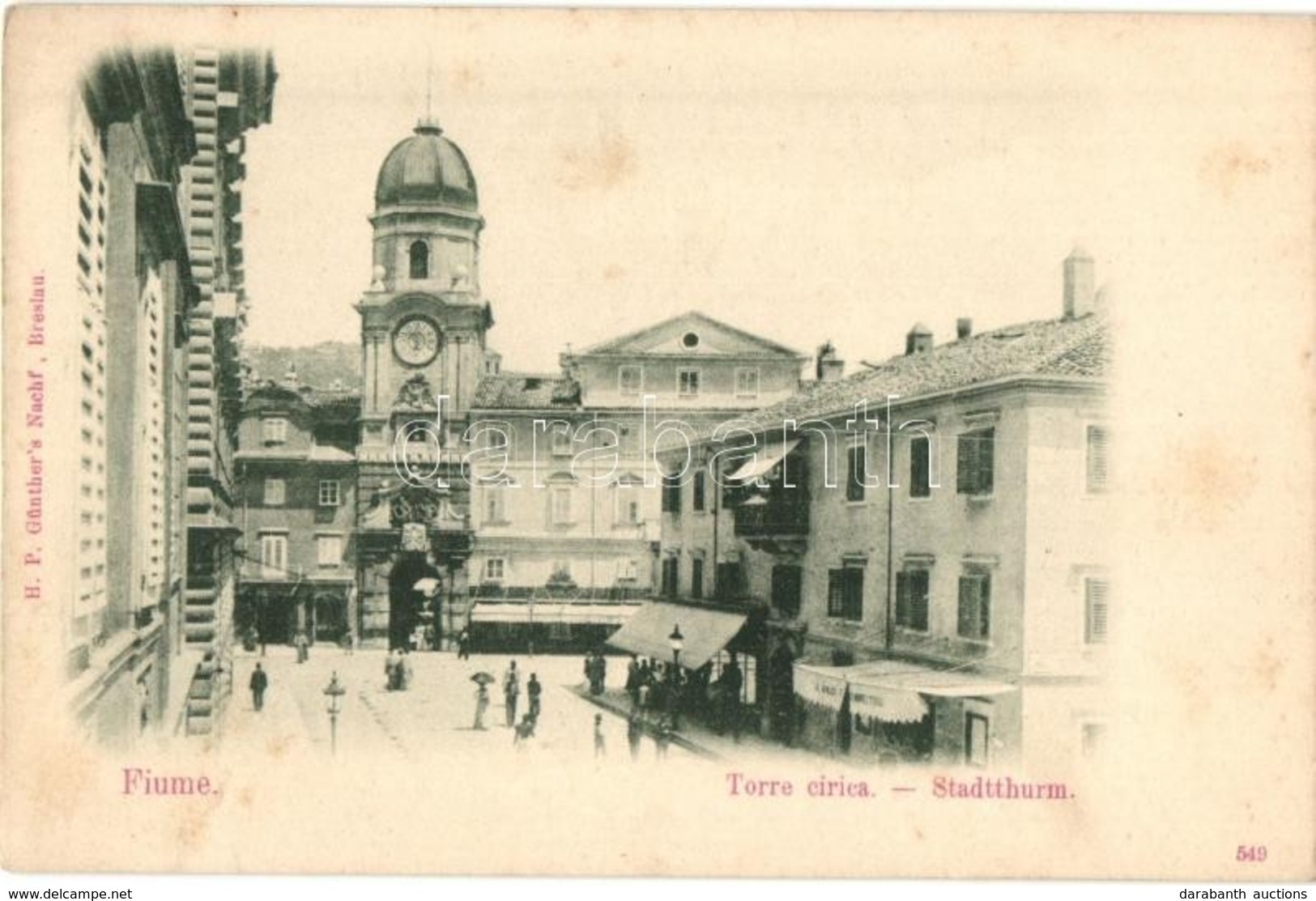 ** T2 Fiume, Rijeka; Torre Civica / Stadtthurm / Clock Tower - Non Classés