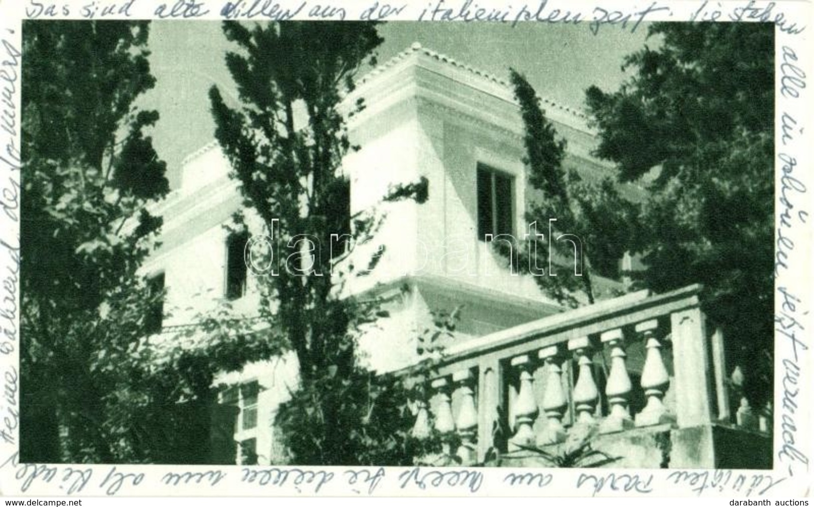T2 Krk, Veglia; Villa, From Postcard Booklet - Ohne Zuordnung