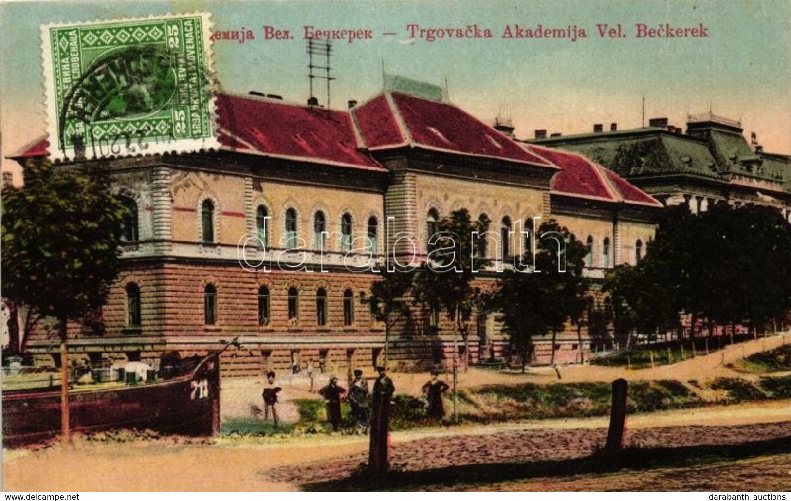 T2/T3 Nagybecskerek, Velky Beckerek, Zrenjanin; Kereskedelmi Főiskola / Commercial Academy, Steamship - Unclassified