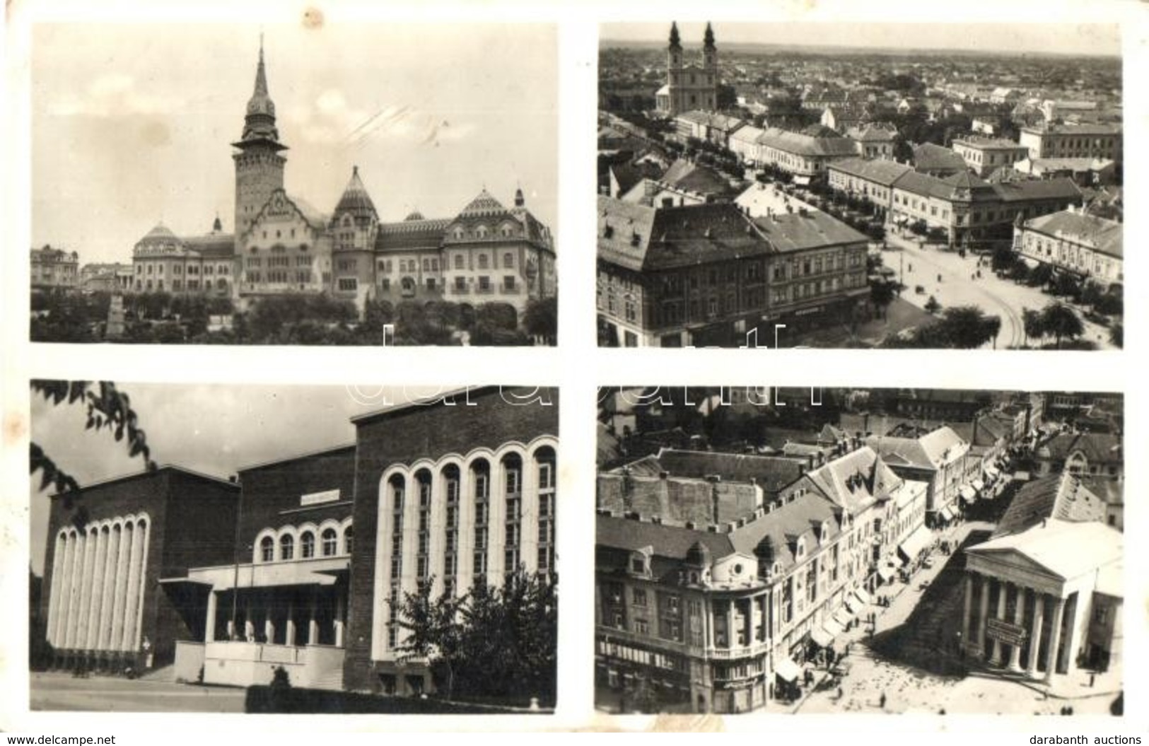 * T2 Szabadka, Subotica; Városháza, Utcarészlet, Magyar Erő és Művelődés Háza / Town Hall, Street, Cultural House - Non Classificati