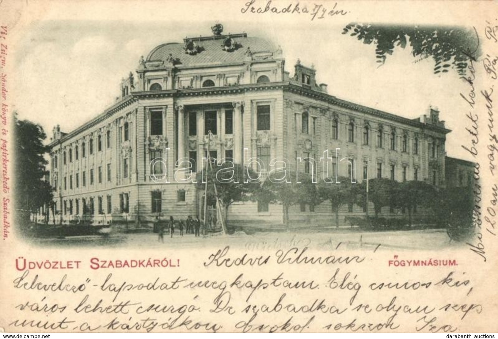 T2/T3 1899 Szabadka, Subotica; Gimnázium. Vig Zsigmond Sándor Kiadása / Grammar School (EK) - Sin Clasificación