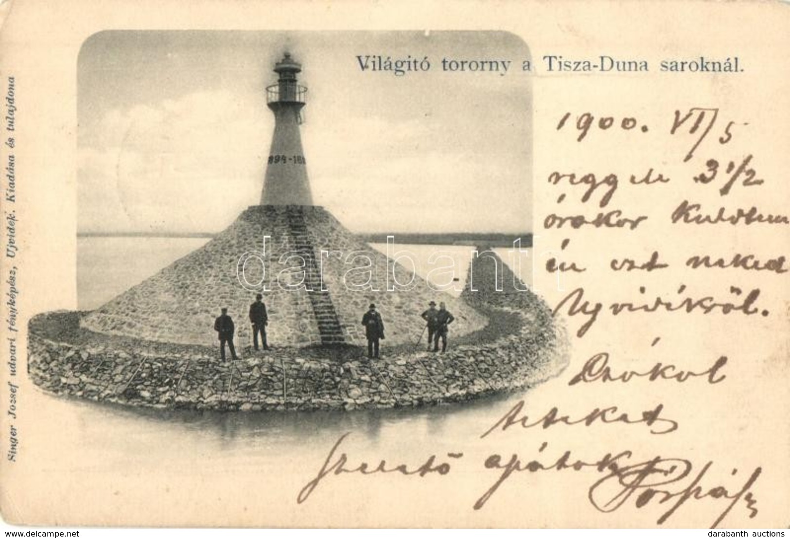 T2/T3 1900 Titel, Világítótorony A Tisza-Duna Saroknál / Lighthouse  (EK) - Non Classificati