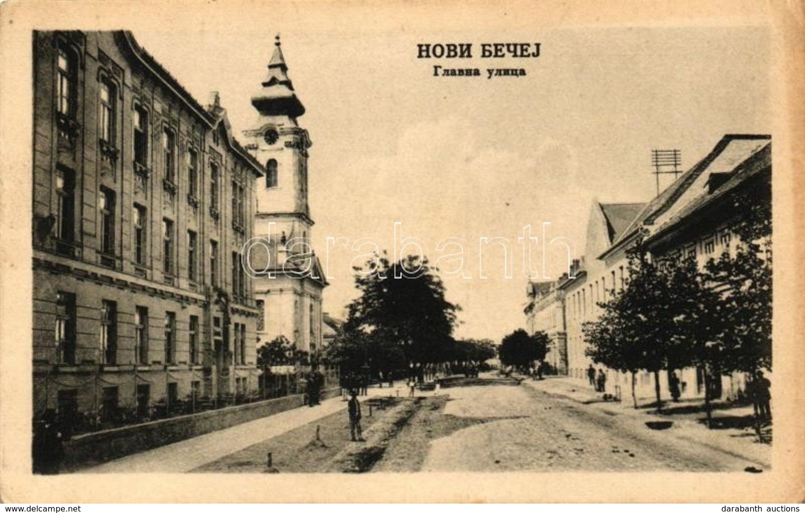 ** T2/T3 Törökbecse, Novi Becej; Fő Utca, Római Katolikus Templom / Main Street, Church (EK) - Non Classificati