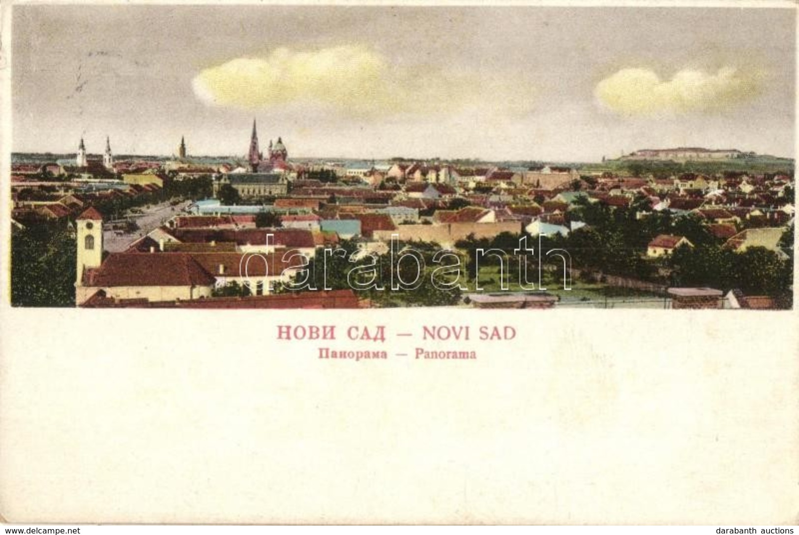 T2 Újvidék, Neusatz, Novi Sad; Látkép / General View, 'Újvidék Visszatért' So. Stpl. - Ohne Zuordnung