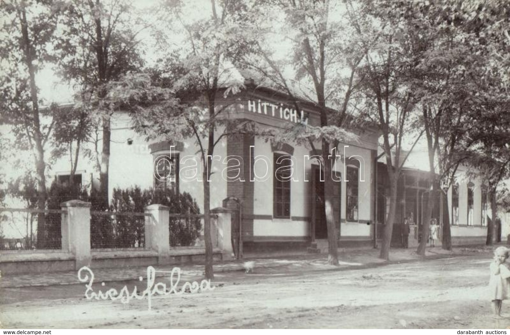 T2/T3 1912 Zichyfalva, Zichydorf, Plandiste; Hittich L. Szálloda és étterem / Hotel And Restaurant. Photo + Versecz-Toro - Non Classés