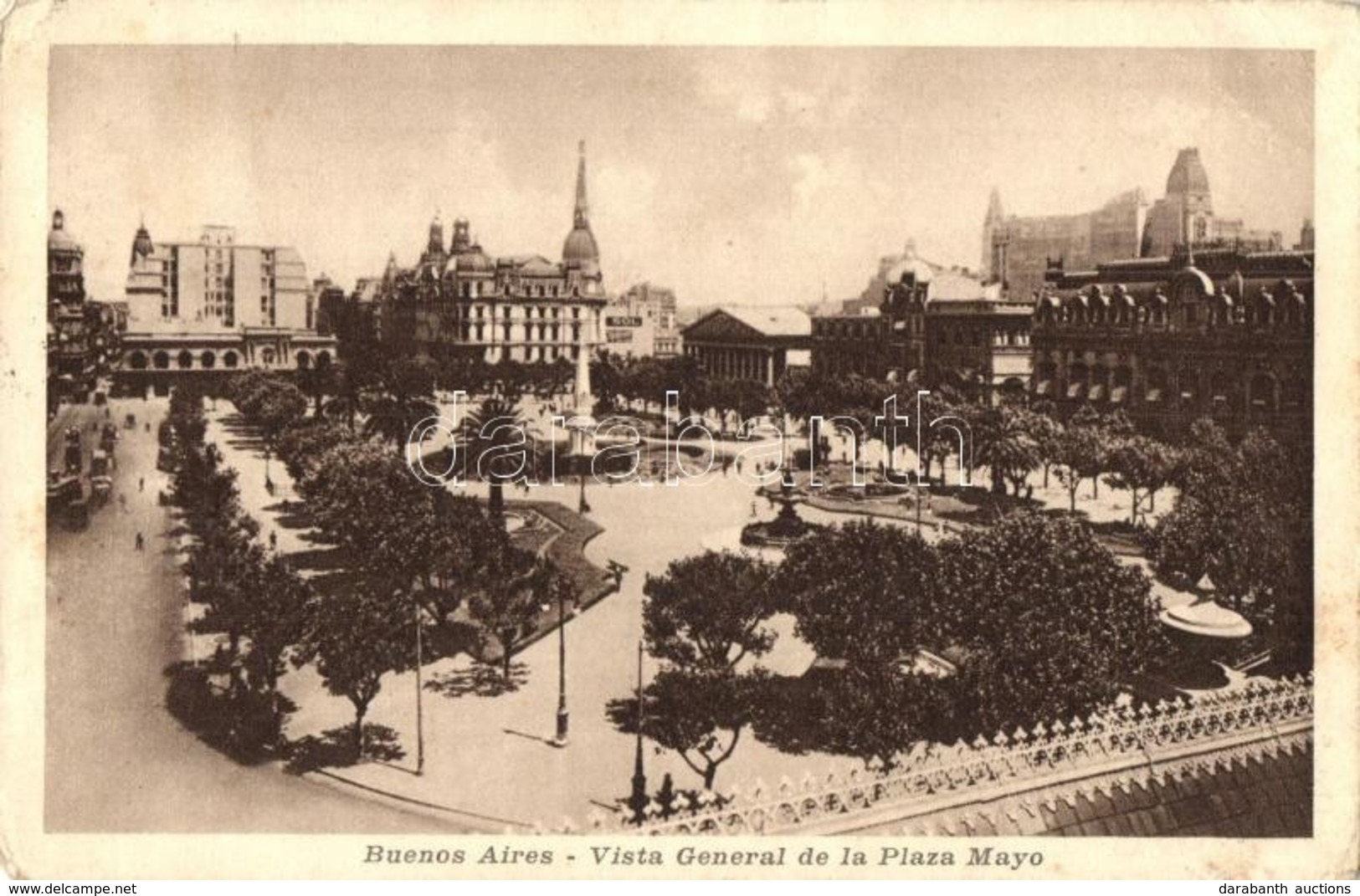 T2/T3 Buenos Aires, Vista General De La Plaza Mayo / Square (EK) - Non Classés