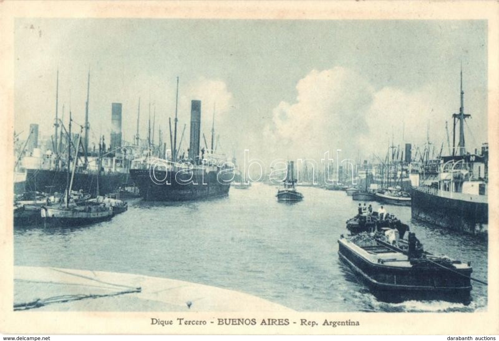 ** T1 Buenos Aires, Dique Tercero / Third Dam, Steamships, Port - Non Classés