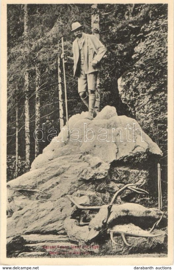 ** T1/T2 Bad Ischl, Kaiser Franz Josef Als Jäger / Franz Joseph's Statue In Hunting Oufit - Ohne Zuordnung