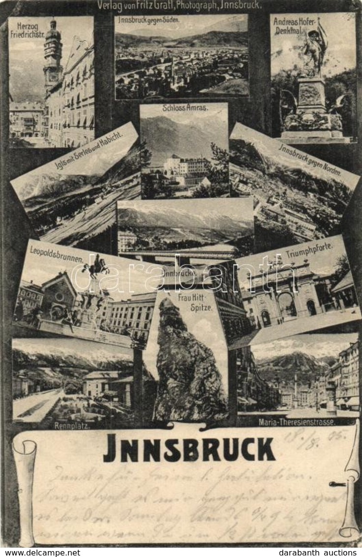 T3/T4 Innsbruck, Verlag Von Fritz Gratl (wet Damage) - Non Classés
