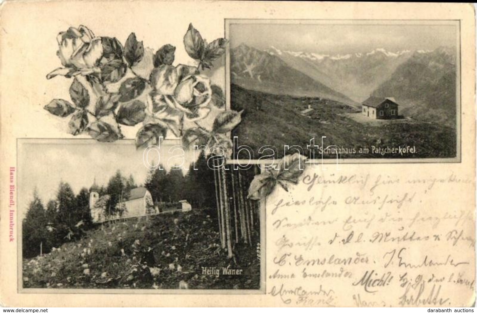 T2/T3 Patscherkofel (Tirol), Schutzhaus, Heilig Waner / Rest House, Floral, Church - Ohne Zuordnung