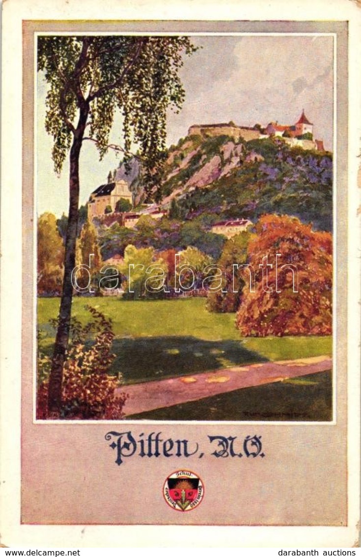 ** T2/T3 Pitten, Deutscher Schulverein Karte No. 582, German Art Postcard, S: Rud. Schmidt (EK) - Sin Clasificación