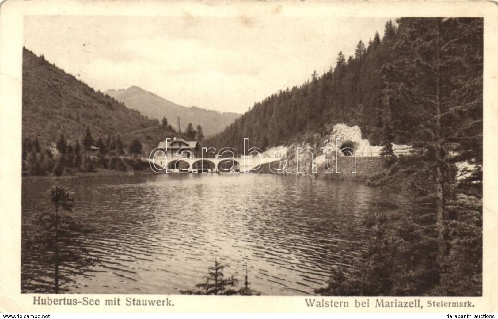 * T2/T3 Walstern Bei Mariazell, Hubertus-See Mit Stauwerk / Lake, Dam (EK) - Unclassified