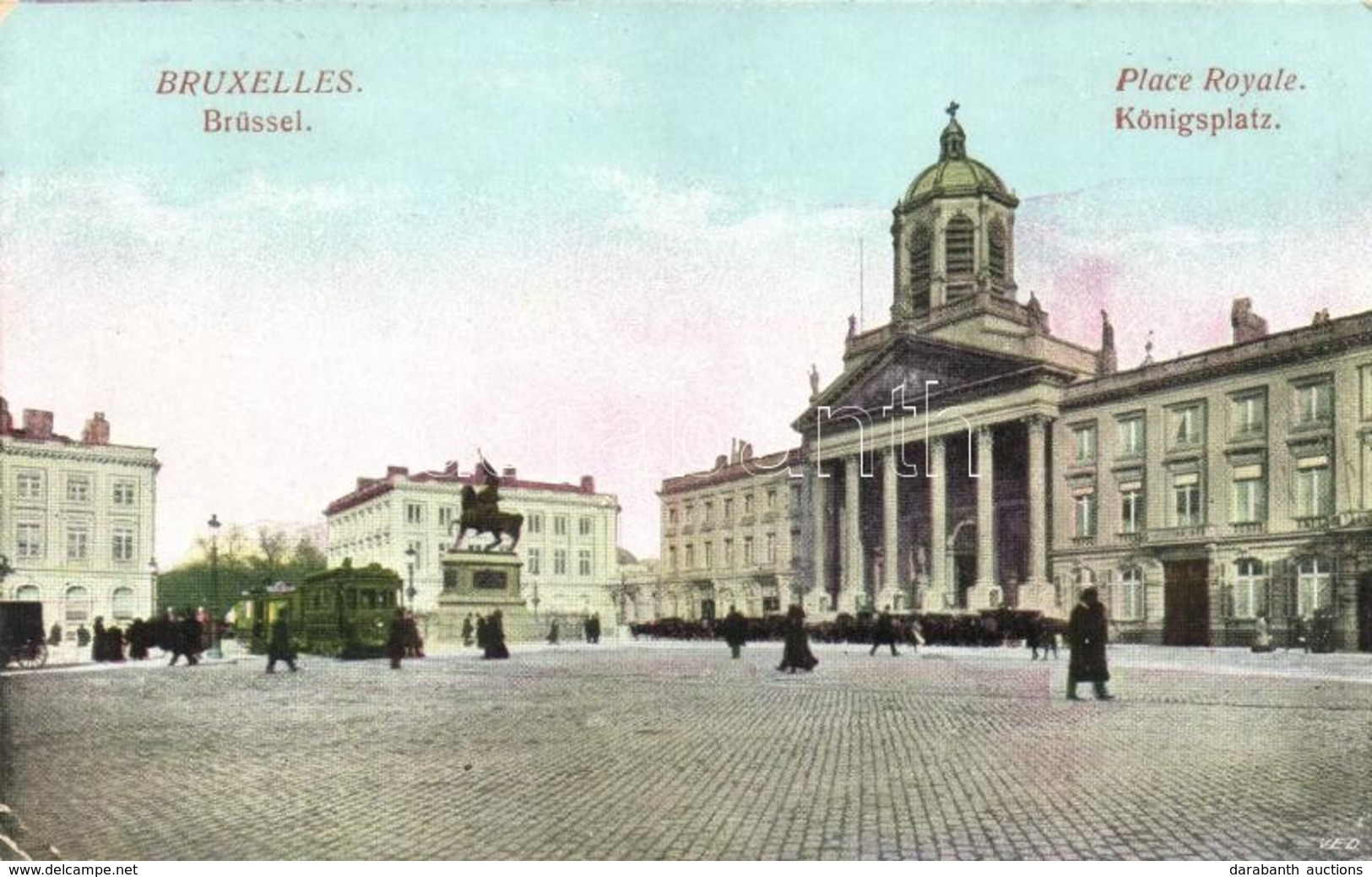 T2/T3 Brussels, Bruxelles; Place Royale / Royal Square, Tram (EK) - Non Classificati