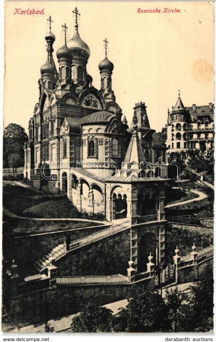 T2/T3 Karlovy Vary, Karlsbad; Russische Kirche / Russian Church (EK) - Unclassified