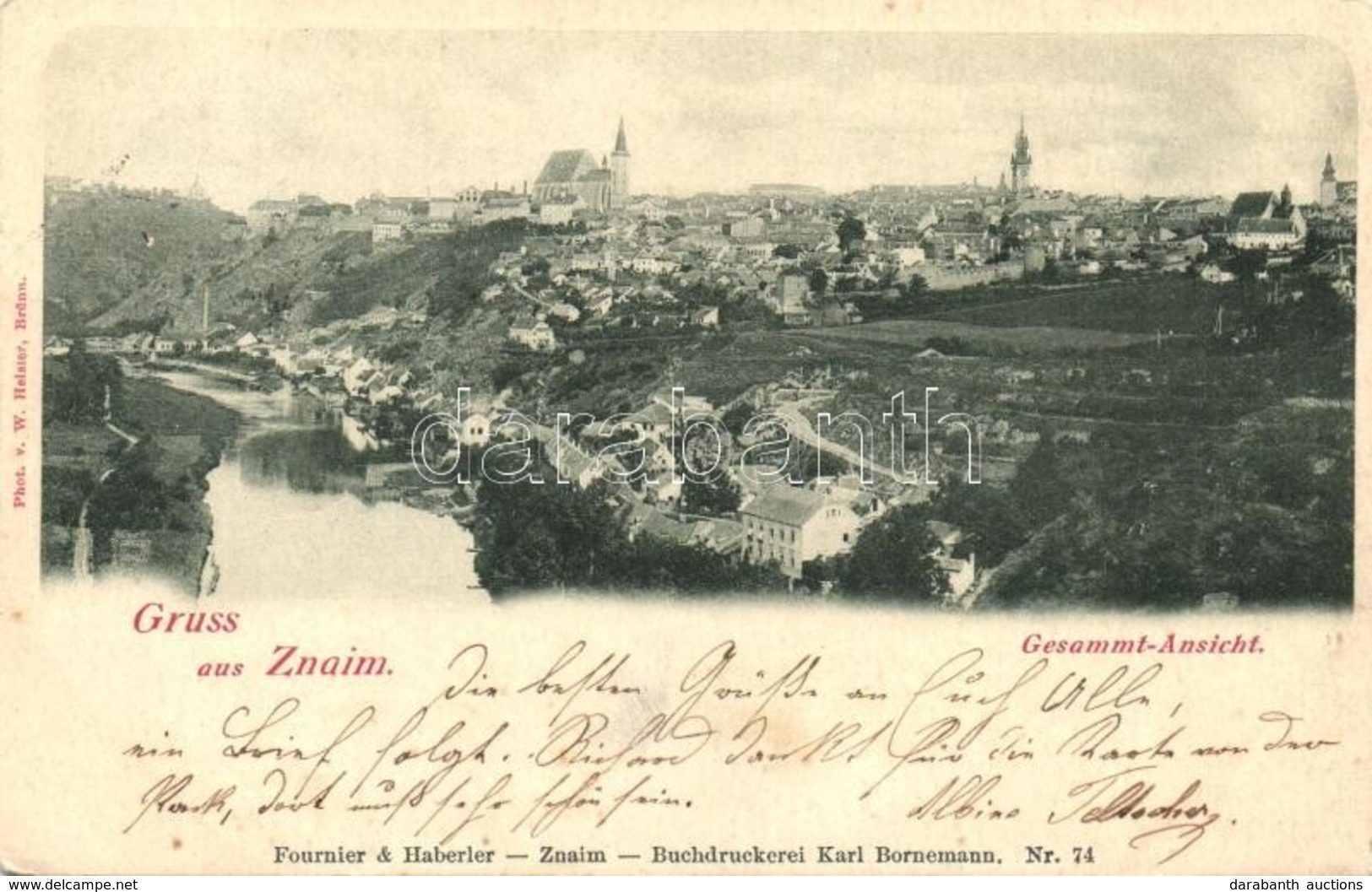 * T3 Znojmo, Znaim; Gesamt-Ansicht, Phot. V. W. Heister (Rb) - Ohne Zuordnung