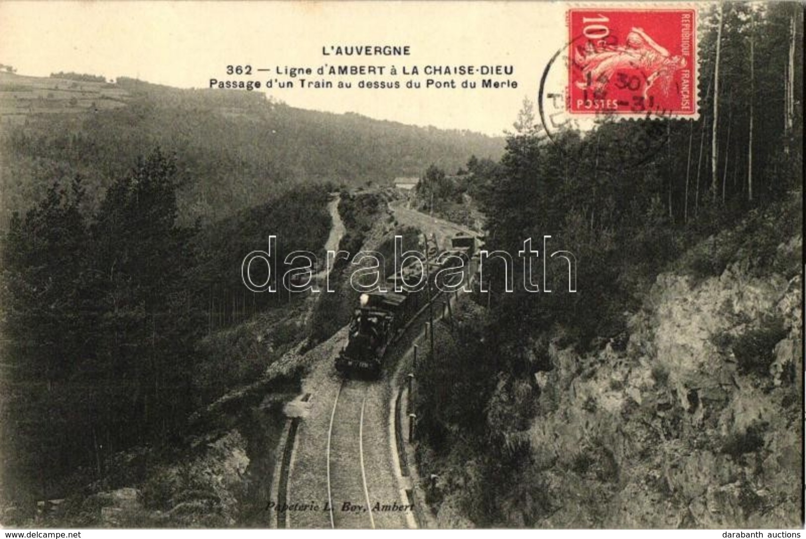 T2 Auvergne, Ligne D'Ambert A La Chaise-Dieu, Pont Du Merle / Locomotive Line - Unclassified