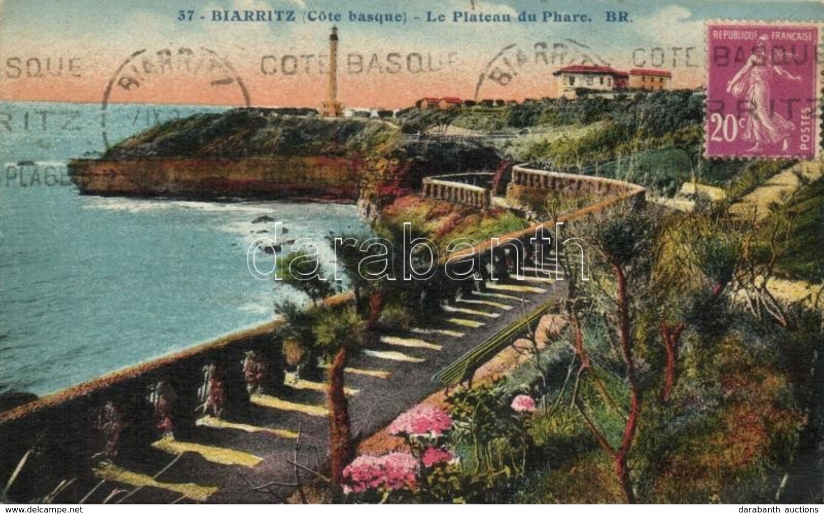 T3/T4 Biarritz, Cote Basque, Le Plateau Du Phare / Lighthouse, TCV Card (fa) - Non Classés