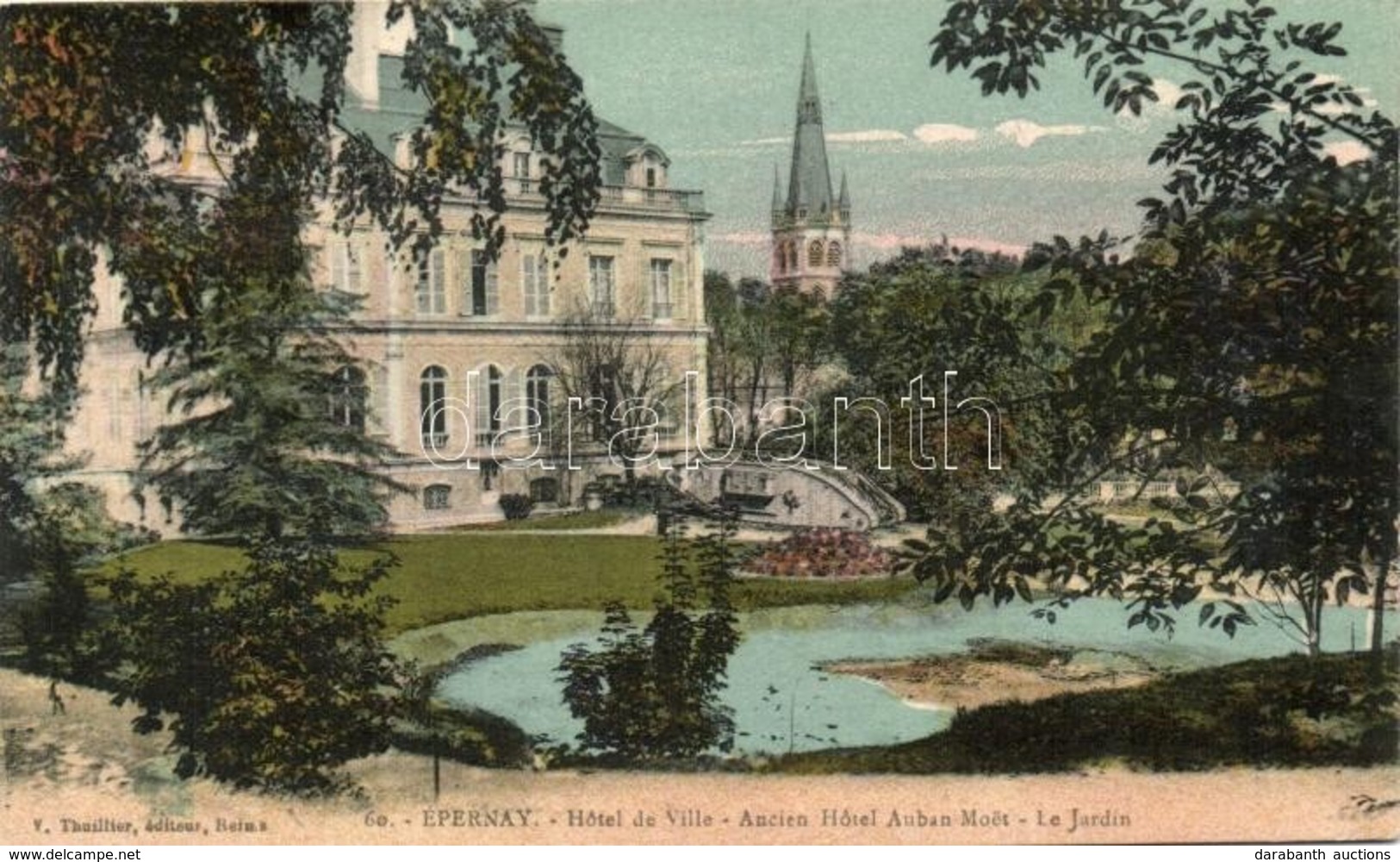 T2 Epernay, Hotel De Ville, Ancien Hotel Auban Moet, Le Jardin / Town Hall, The Old Hotel Auban Moet, The Gardens With W - Non Classés