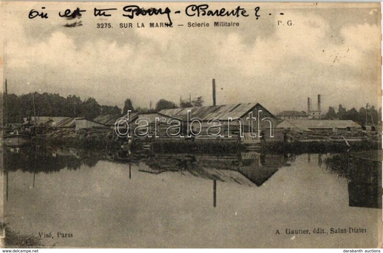 T2 Marne, Scierie Militaire / Military Sawmill - Non Classés