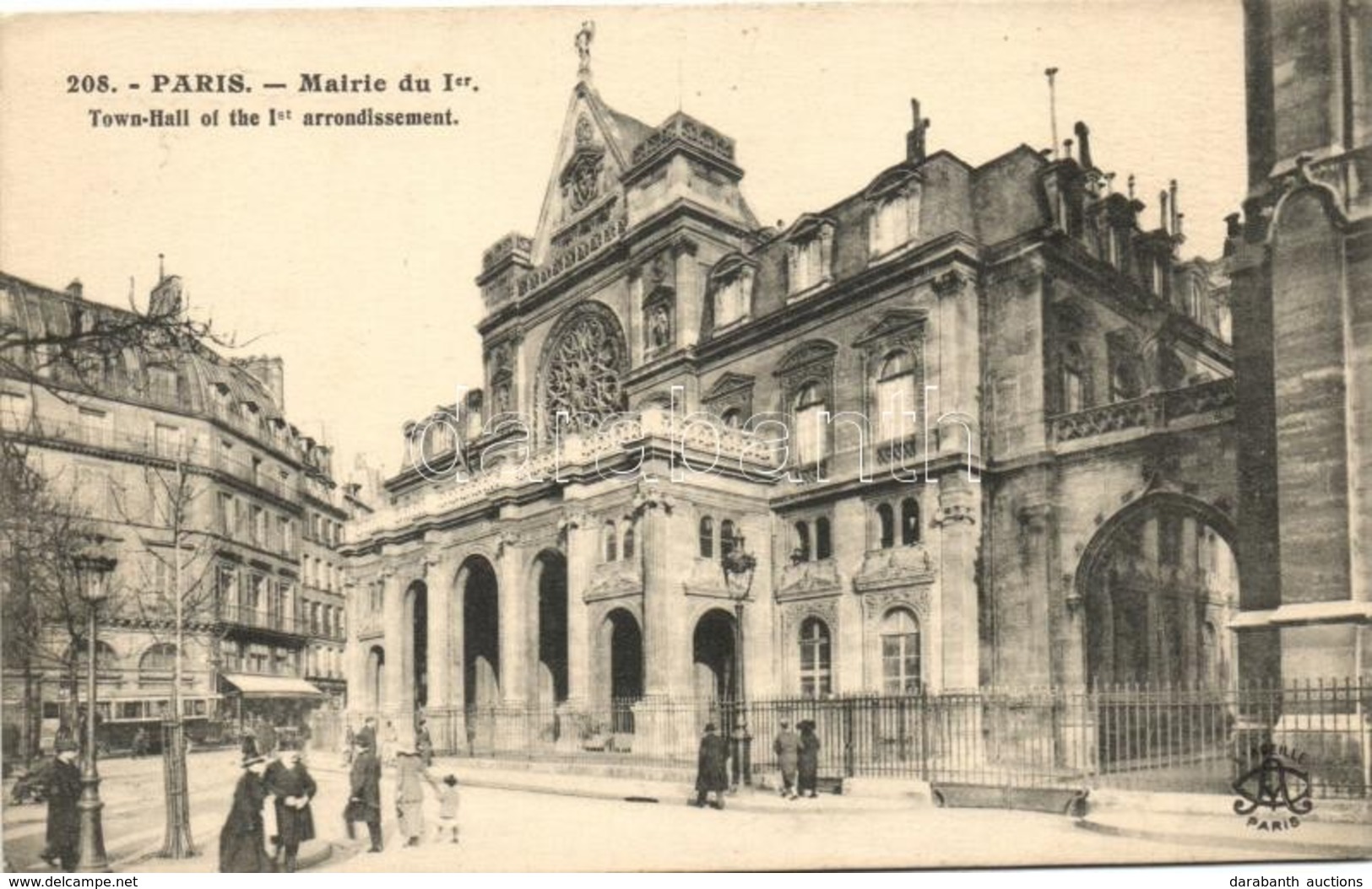 ** T1/T2 Paris, 'Mairie Du 1er' / Town Hall Of The 1st District - Unclassified