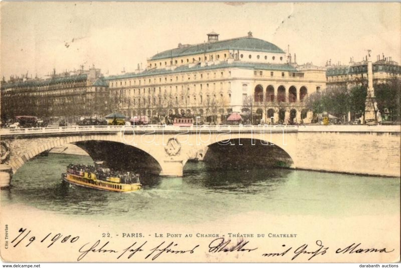 T2 Paris, La Pont Au Change, Theatre Du Chatelet / Bridge, Theatre, Steamship - Unclassified