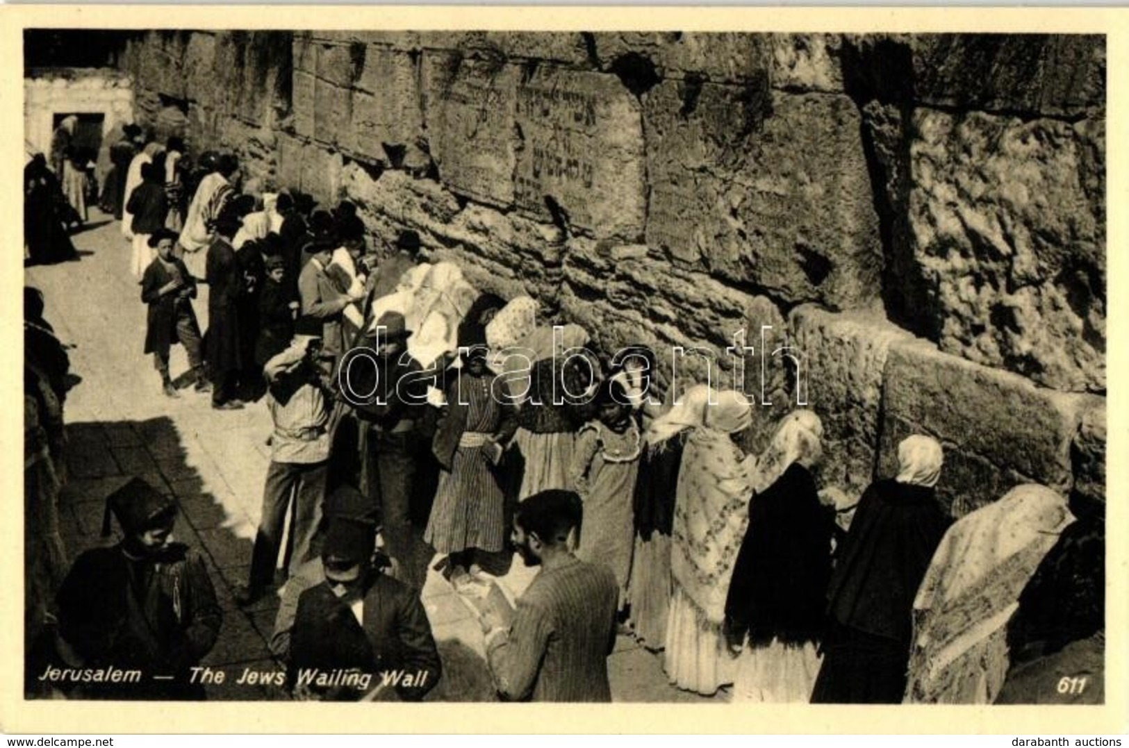 ** T1 Jerusalem, Jews Wailing Wall - Unclassified