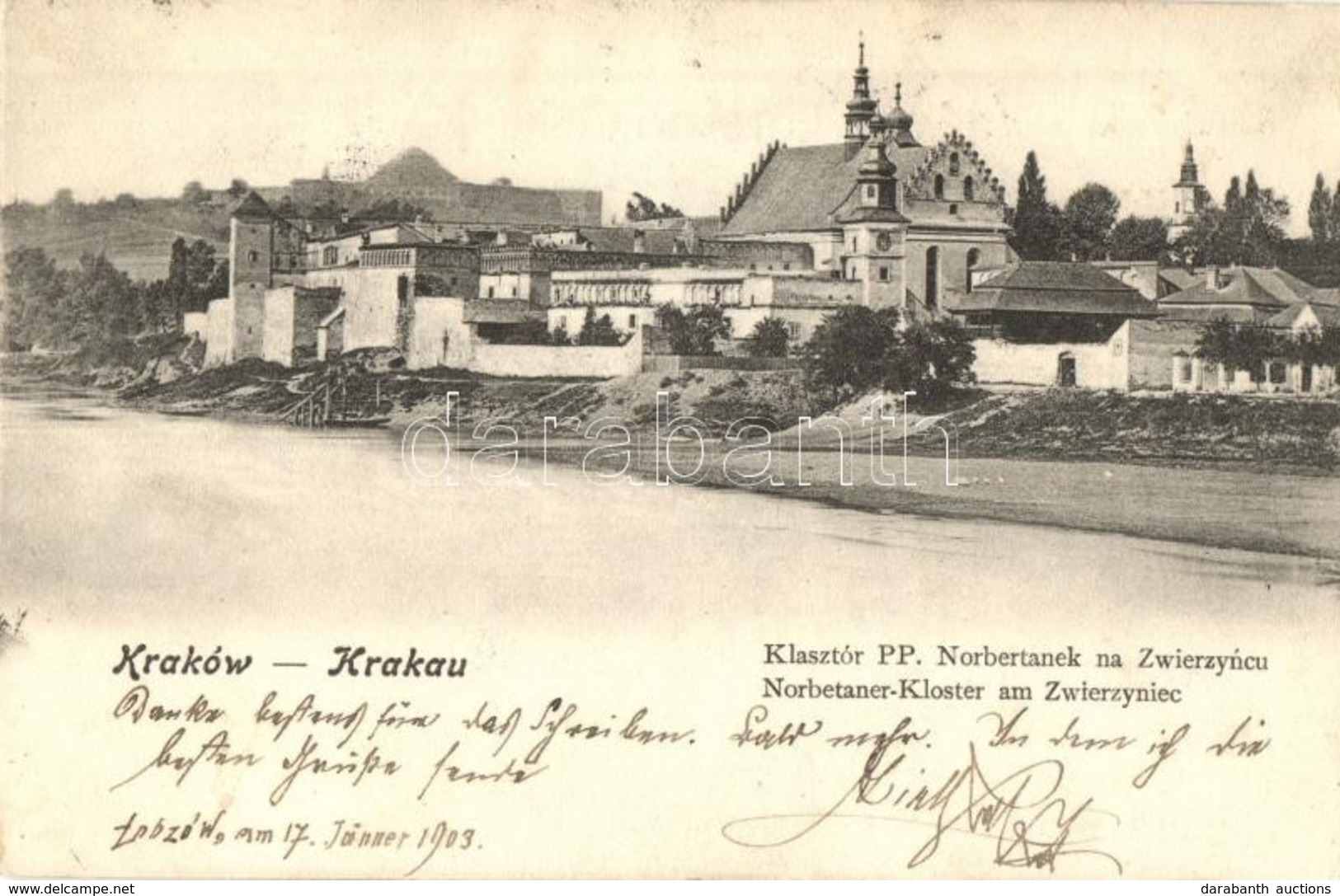 T2 1903 Kraków, Krakau, Krakkó; Klasztór PP. Norbertanek Na Zwierzyncu / Norbetaner Kloster Am Zwierzyniec / Church - Ohne Zuordnung