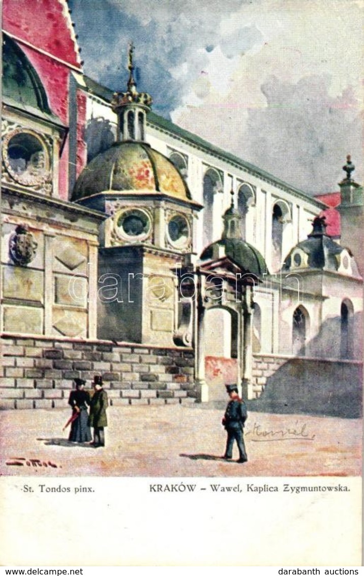 ** T2 Kraków, Krakau; Wawel, Kaplica Zygmuntowska / Chapel, Ser. 76. Nro. 18. S: St. Tondos - Non Classificati