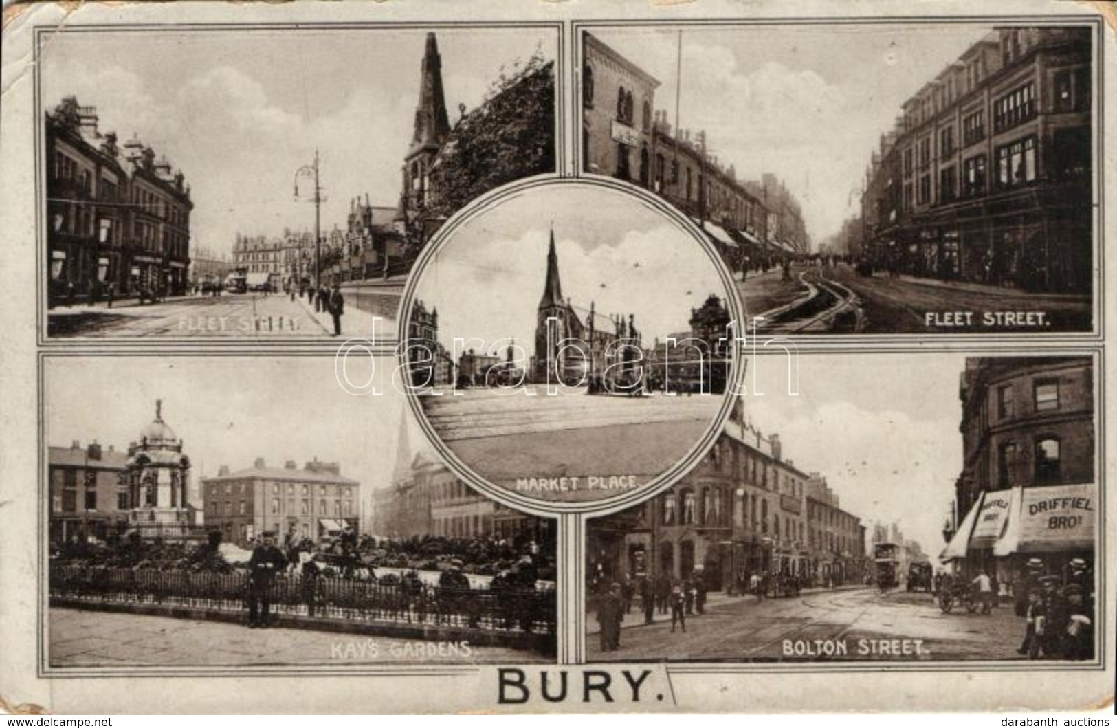 T3 Bury; Market Place, Fleet Street, Kay's Gardens, Bolton Street (EB) - Ohne Zuordnung