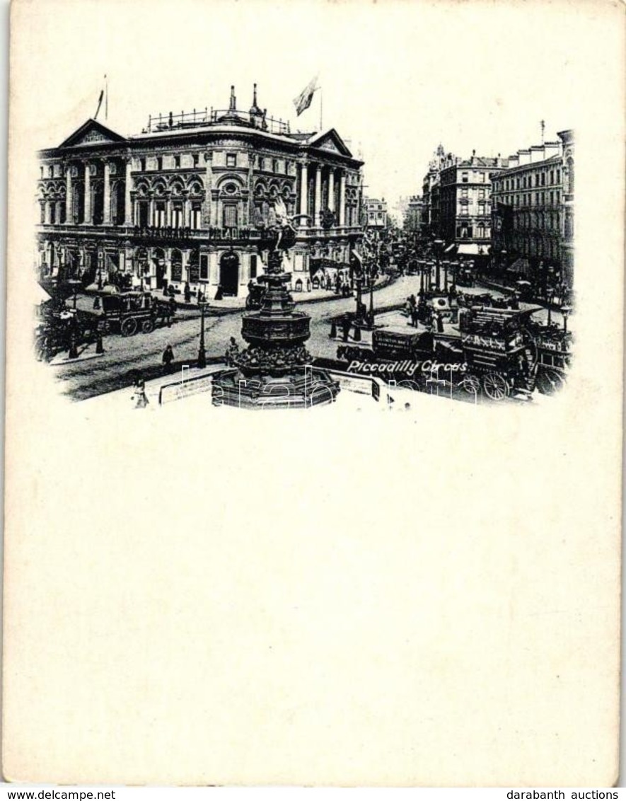 ** T2 London, Piccadilly Circus, Ships, Court Card, Minicard (8,9 Cm X 11,5 Cm) - Ohne Zuordnung
