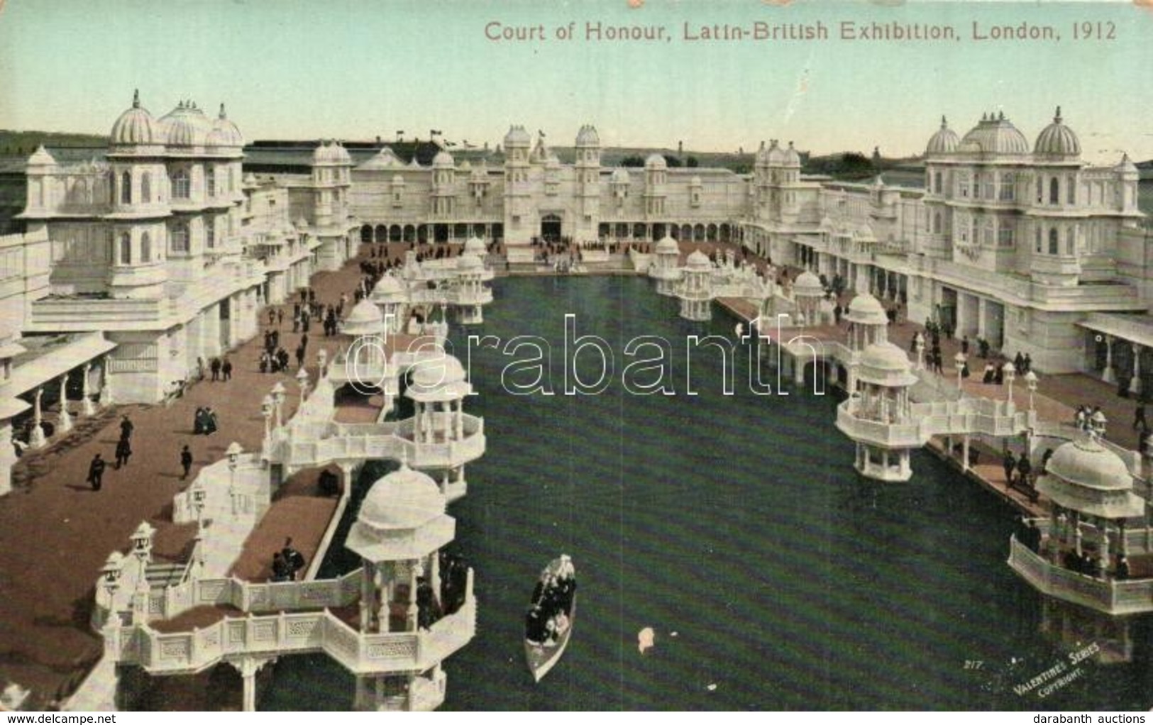 ** T2/T3 1912 London, Latin-British Exhibition, Court Of Honour, Valentine's Series ( Kopott Sarkak / Worn Corners) - Ohne Zuordnung