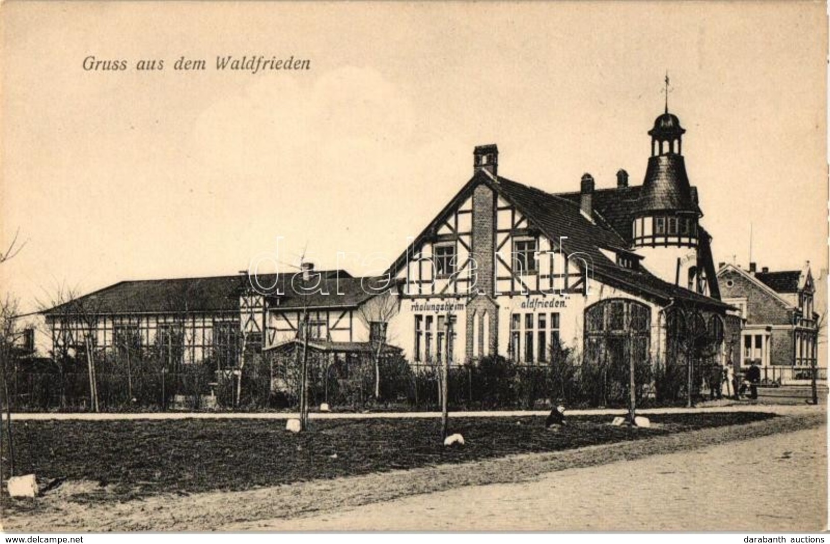 ** T1 Unknown German Town, Erholungsheim Waldfrieden / Convalescent Home - Non Classificati