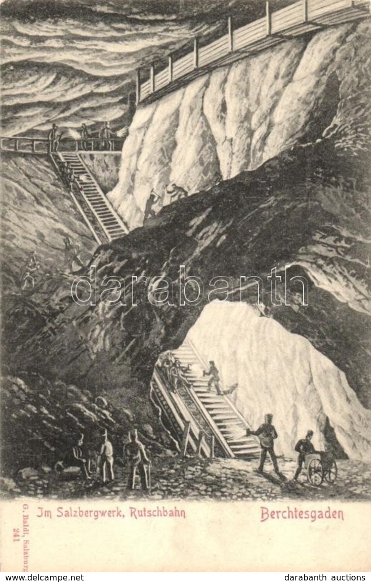 ** T2 Berchtesgaden, Im Salzbergwerk, Rutschbahn / Salt Mine, Interior, Chute - Non Classificati