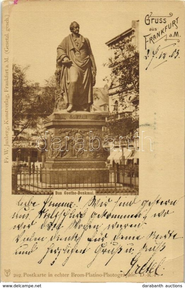 * T2 Frankfurt, Das Goethe Denkmal / Monument - Unclassified