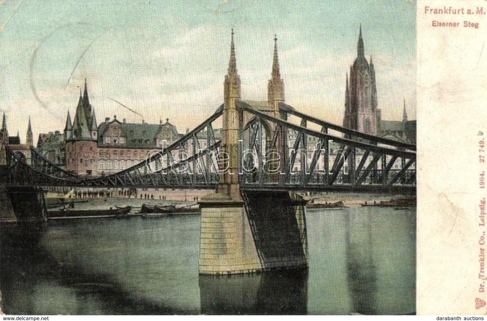 T2 1906 Frankfurt, Eiserner Steg / Bridge - Unclassified