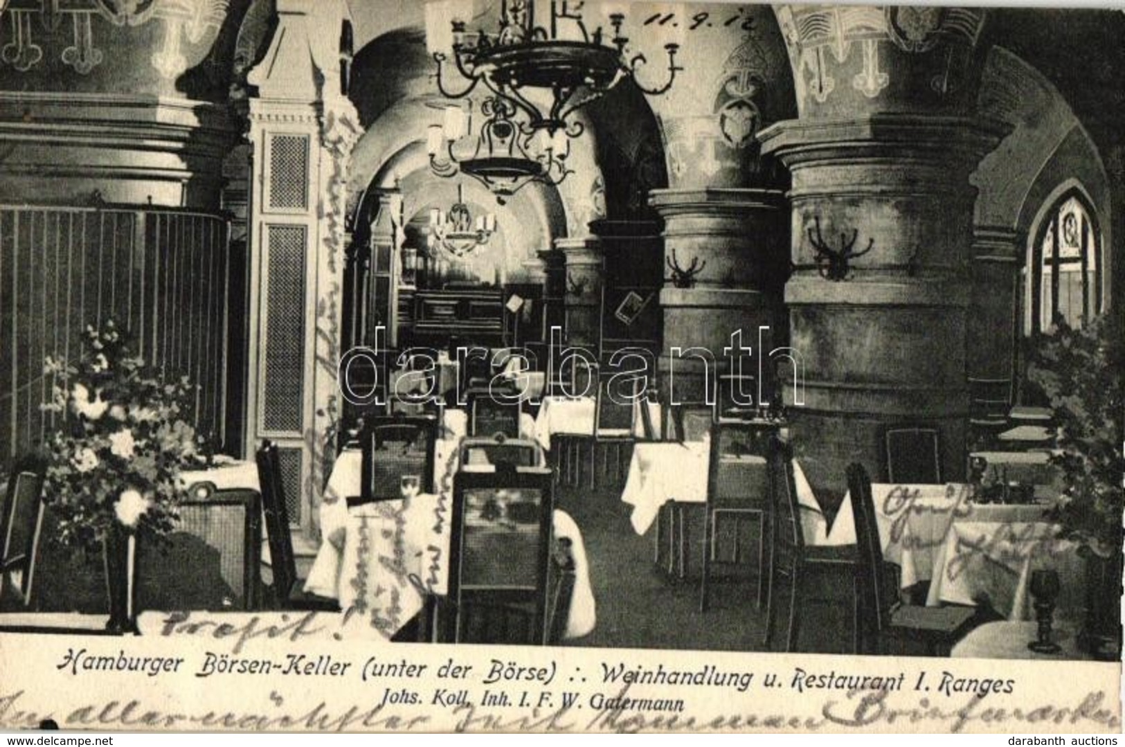 T2/T3 Hamburg, 'Börsen-Keller (unter Der Börse): Weinhandlung Und Restaurant' / Market Cellar (under The Market Square)  - Non Classificati