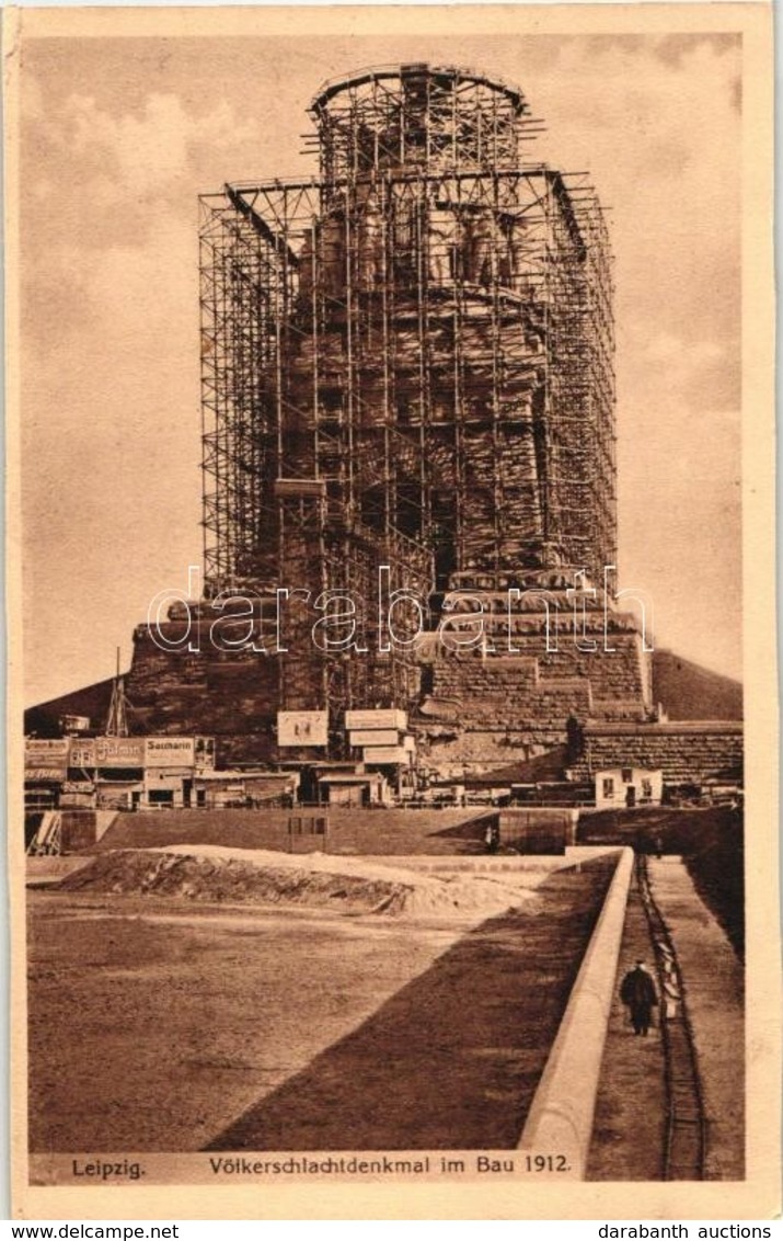 ** T2/T3 1912 Leipzig, Völkerschlachtdenkmal Im Bau / Battle Monument Under Construction (EK) - Unclassified